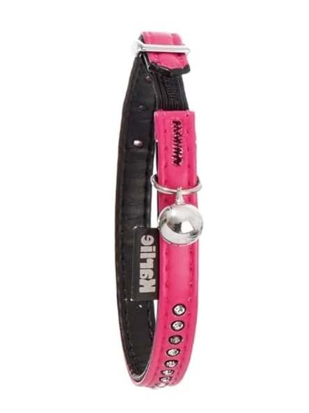 Şık Pembe Deri Kedi Boyun Tasması, 30 cm ürün görseli 1