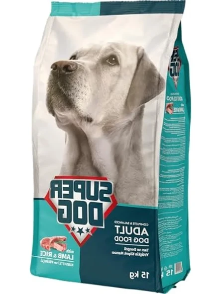 Kuzu Etli ve Pirinçli Yetişkin Köpek Maması - 15 KG ürün görseli 1