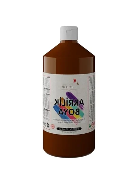 Kahverengi Akrilik Boya - 1000 gr ürün görseli 1