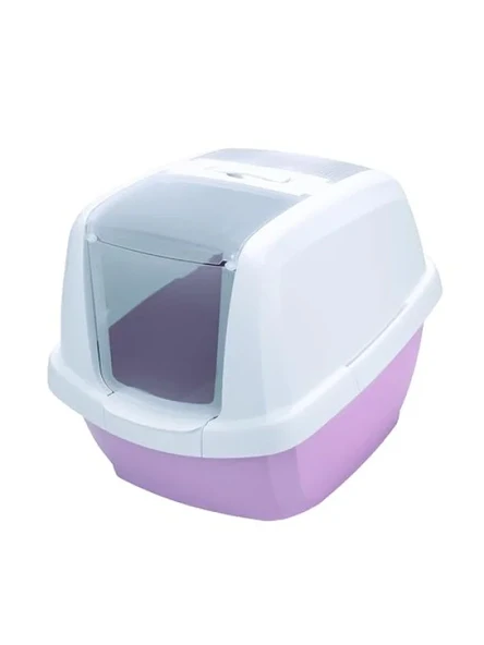 Modern Tasarımlı Pembe Kapalı Kedi Tuvaleti (Üstü Açılabilir) ürün görseli 1