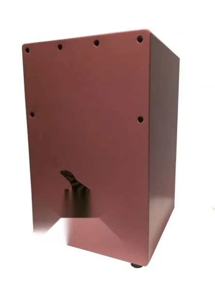 Pembe Renkli Ahşap Tap Gövde Cajon, Dayanıklı ve Şık ürün görseli 1