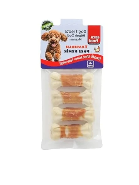 Tavuklu Pres Kemik Ödül Maması, 7 cm, 100 gr, 4'lü Paket ürün görseli 1