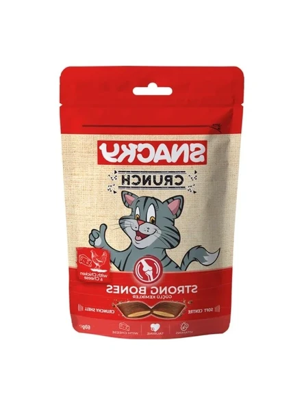 Tavuk-Peynir Aromalı Kedi Crunch Ödül Maması, 60 gr ürün görseli 1