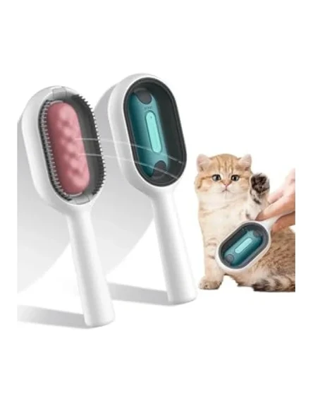 Su Hazneli Kedi Yıkama Fırçası - Mavi ürün görseli 1