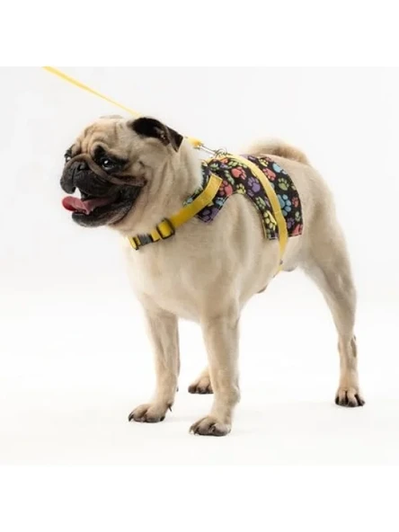 Ayarlanabilir Kaçış Önleyici Köpek Göğüs Tasma Seti, Sarı ürün görseli 1