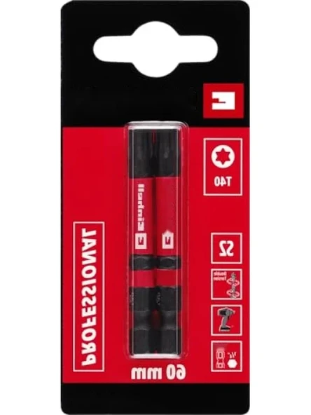 Darbeli Bit Seti – 2 Parça, 60 mm, T40 ürün görseli 1