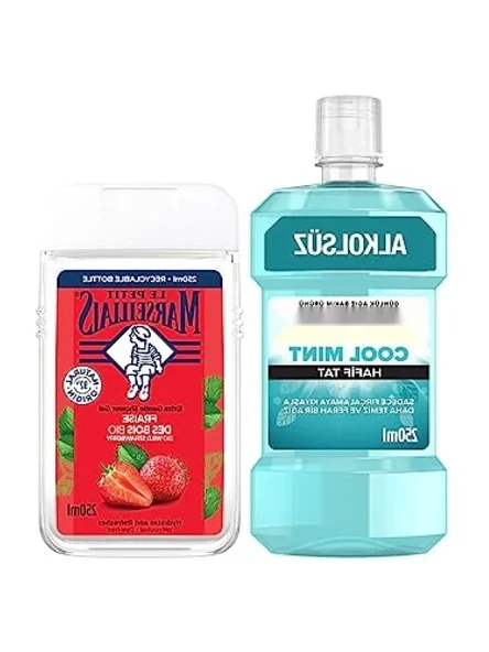 Akdeniz Çileği Duş Jeli - 250 ml + Ağız Bakım Suyu - 250 ml ürün görseli 1