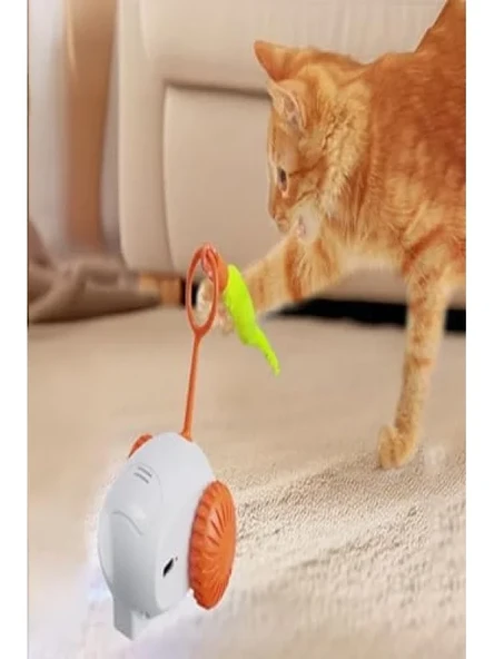 Hareketli Robot Kedi Oyuncağı, İnteraktif Tüylü Araba ürün görseli 1