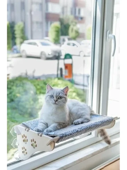 Vantuzlu Gri Kedi Yatağı, X-Large ürün görseli 1