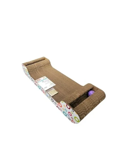 Karton Kedi Tırmalama Tahtası - 21x60x9,5 cm ürün görseli 1