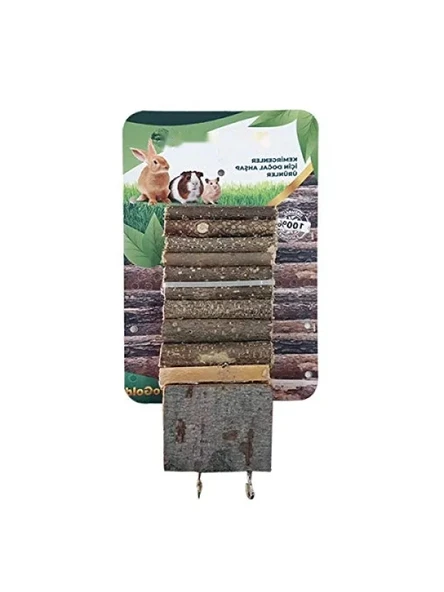 Ahşap Kemirgenler İçin Çift Platform Köprü, 7x35 cm ürün görseli 1