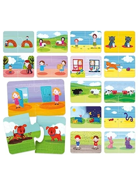Eğitici Karşıtlıklar Temalı Puzzle - Resim 2