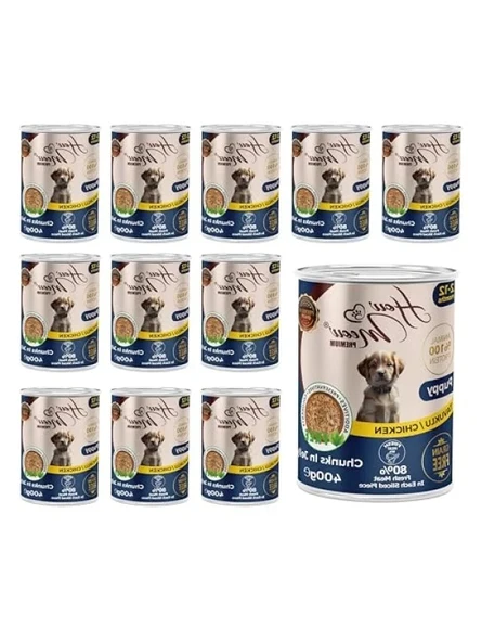 Tavuklu ve Jöleli Yavru Köpek Konserve Mama 400 gr x 12 ürün görseli 1