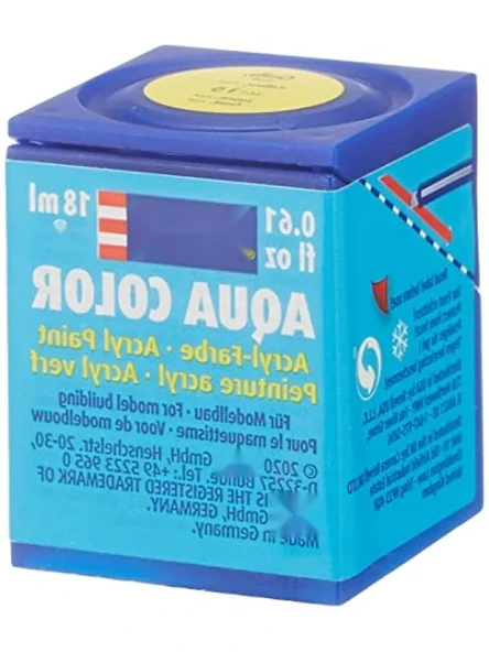 Su Bazlı Sarı Mat Maket Boyası - 18 ml ürün görseli 1