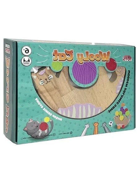 Eğitici Kedi Oyuncak Seti - Kumtoys Wooly Kedi Oyun ürün görseli 1
