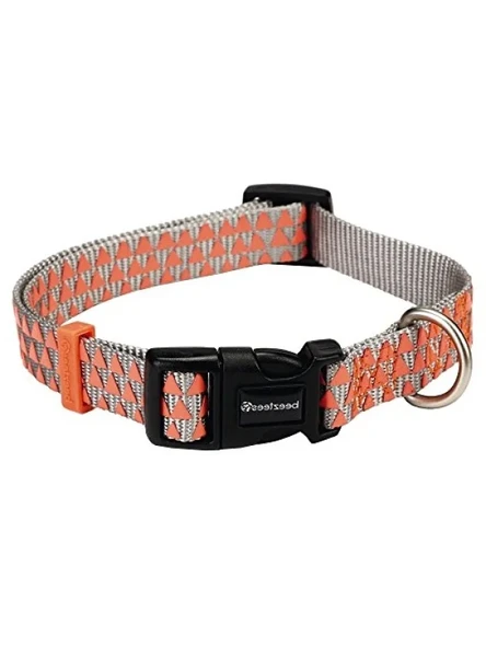 Açık Gri Turuncu Renkli Köpek Boyun Tasması (35-50 cm) ürün görseli 1