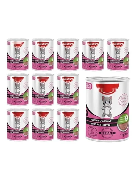Yavru Kedi İçin Tavuklu Pate 400 Gr x 12 ürün görseli 1