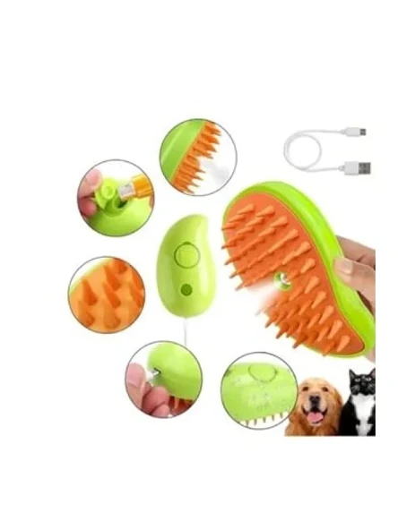 Şarjlı Buharlı Kedi ve Köpek Fırçası ürün görseli 1
