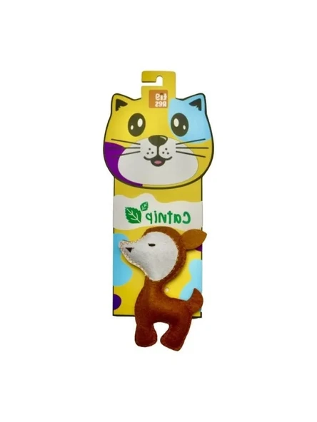 Catnipli Ceylan Şeklinde Eğlenceli Kedi Oyuncağı ürün görseli 1