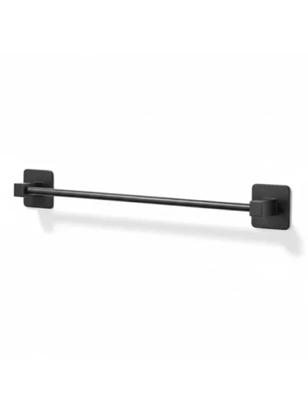 Mat Siyah 42 cm Uzunlukta Duvara Monte Metal Havluluk ürün görseli 1