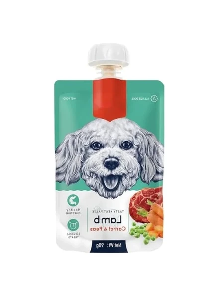 Taze Kuzulu ve Havuçlu Köpek Et Ezmesi, 90 gr Tekli ürün görseli 1