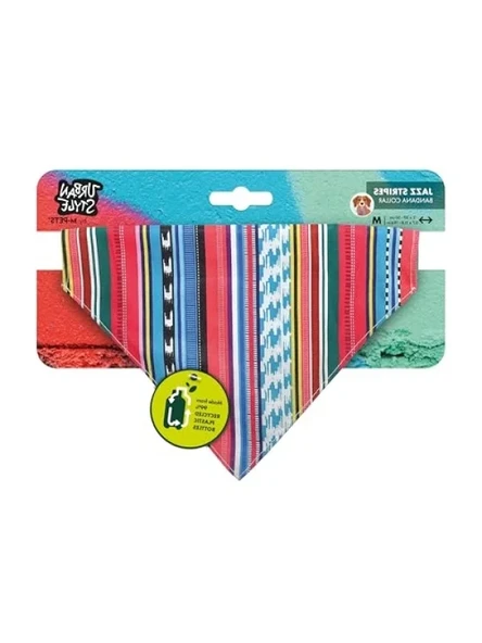Mavi Çizgili Bandana Yaka (Orta Boy) ürün görseli 1