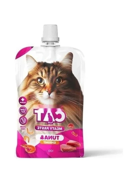 Kaliteli Ton Balığı ve Karidesli Kedi Et Ezmesi 100 Gr ürün görseli 1
