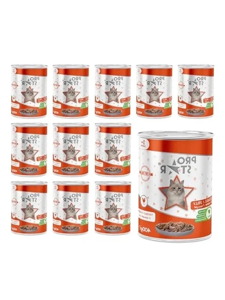Tavuklu ve Jöleli Yaş Mama - 400 Gr x 12 Adet ürün görseli 1