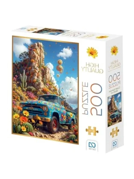 Çiçek Desenli 500 Parça Profesyonel Hobi Puzzle Yapboz (48x33 cm) ürün görseli 1
