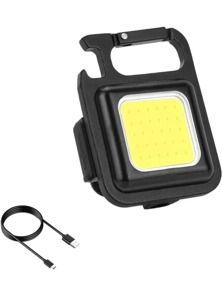 Şarj Edilebilir Mini El Feneri, LED, Mıknatıslı, Suya Dayanıklı ürün görseli 1