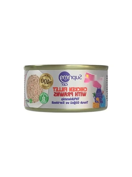 Yüksek Proteinli Yaş Kedi Maması, Tavuk ve Karidesli, 70 gr ürün görseli 1