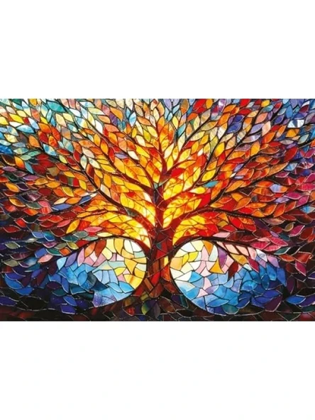 1000 Parça Mozaik Hayat Ağacı Puzzle - Resim 2