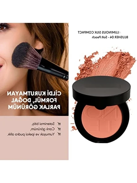 İpeksi Yapıda Toz Allık - 04 Soft Peach - Resim 2