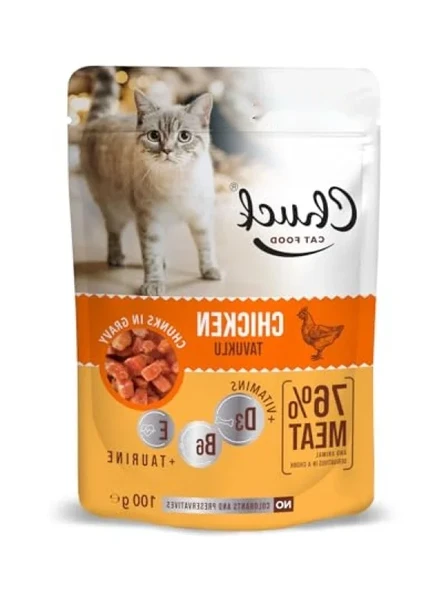 Yetişkin Kediler İçin Tavuklu Yaş Mama, 100 gr x 24 adet ürün görseli 1