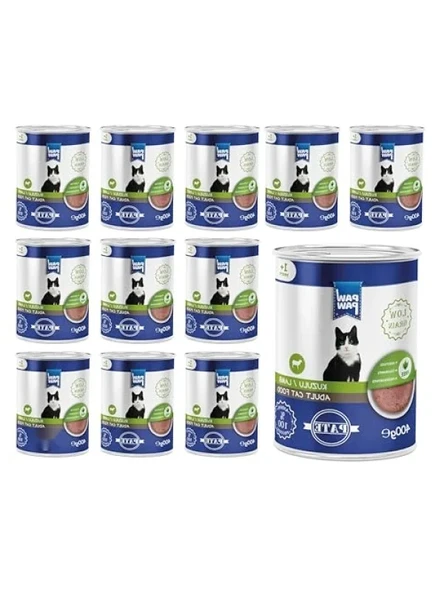 Yetişkin Kedi İçin Kuzulu Pate 400 Gr x 12 ürün görseli 1