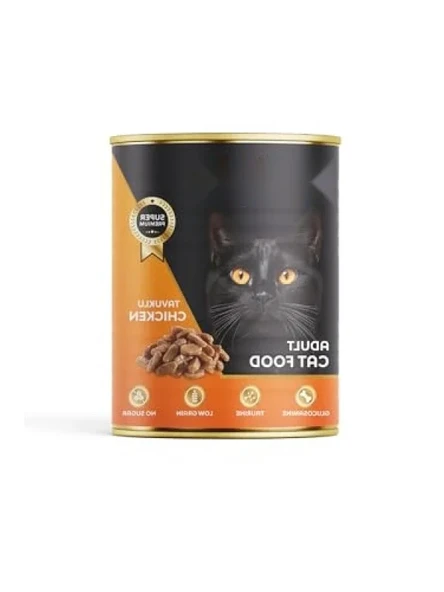Tavuk Etli Düşük Tahıllı Konserve Kedi Maması, 400 Gram ürün görseli 1