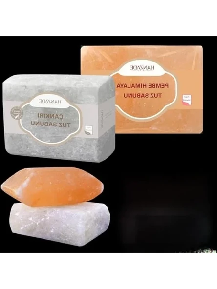 Bitkisel Tuz Sabunu Seti - Çankırı ve Himalaya, 300-350 Gr ürün görseli 1