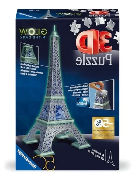 Yapıştırıcısız 3D Eyfel Kulesi Puzzle Seti ürün görseli 1