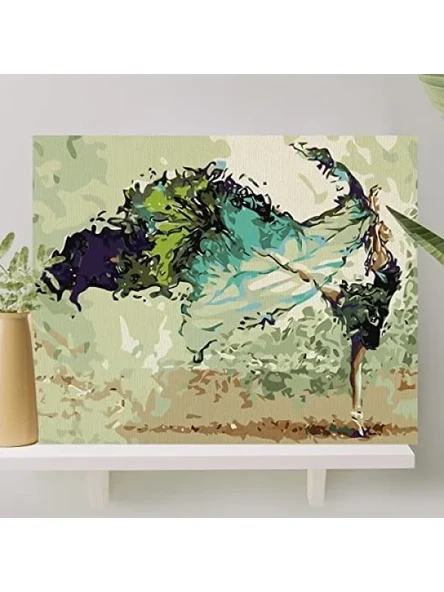 Sayılarla Boyama Tuval Seti 40x50 CM - Balerin, Fırça ve Boya Dahil ürün görseli 1