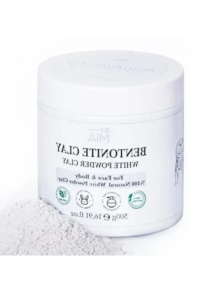 %100 Doğal Beyaz Bentonit Kili 500 gr ürün görseli 1