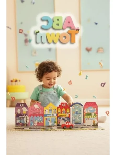 Çocuklar İçin Eğlenceli Abc Town Çok Amaçlı Aktivite Seti ürün görseli 1