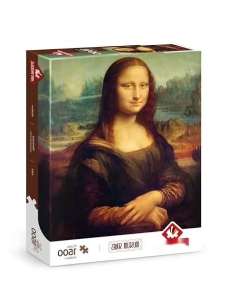 Mona Lisa Sanat Eseri 1500 Parça Puzzle - Müze Serisi ürün görseli 1