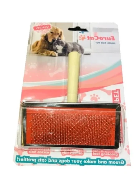 Tahta Saplı Büyük Boy Kedi/Köpek Fırçası ürün görseli 1