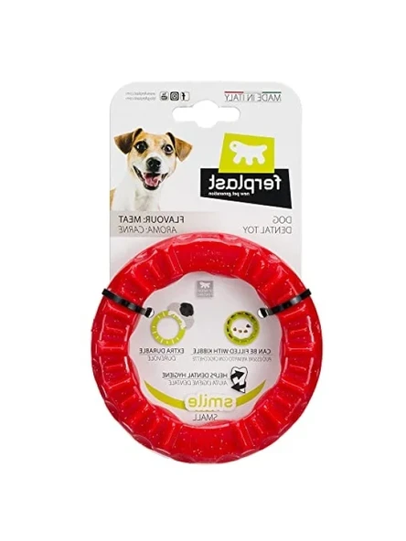 Kırmızı Renkli Smile S Köpek Yüzüğü Oyuncağı ürün görseli 1