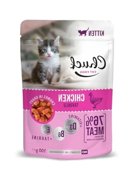 Yavru Kediler İçin Tavuklu Yaş Mama (100 Gr x 24 Adet) ürün görseli 1