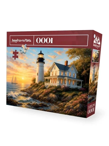 1000 Parça Deniz Feneri Günbatımı Puzzle ürün görseli 1