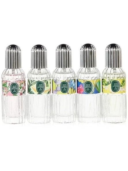 5'li Kolonya Seti - 5 x 16 ml Silindir Cam Şişe ürün görseli 1