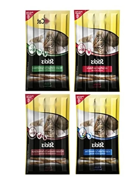 Süper Karışık Kedi Ödül Çubukları - 4'lü Paket (20 Gr x 4) ürün görseli 1