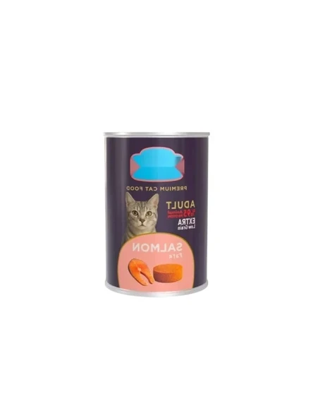 Yetişkin Kediler İçin Somon Etli 400 gr Pate Konserve Mama ürün görseli 1