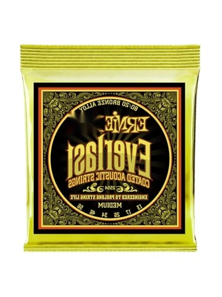 Orta Kaplama 80/20 Bronz Akustik Gitar Telleri (13-56) ürün görseli 1